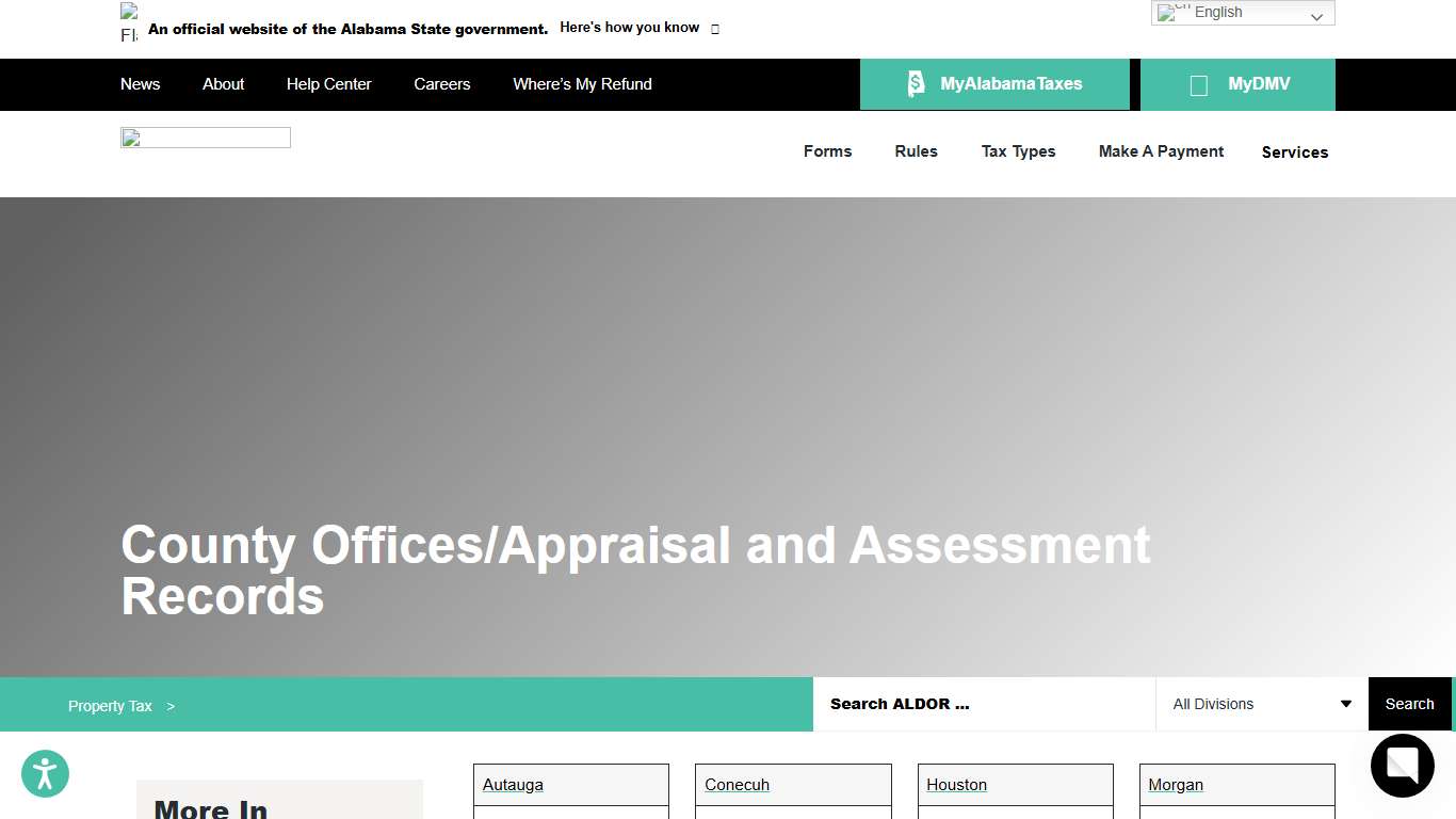 County Offices/Appraisal and Assessment Records - Alabama Department of Revenue